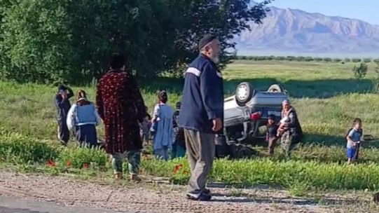 В Навоийской области Matiz с 13 воспитанниками детсада попал в ДТП