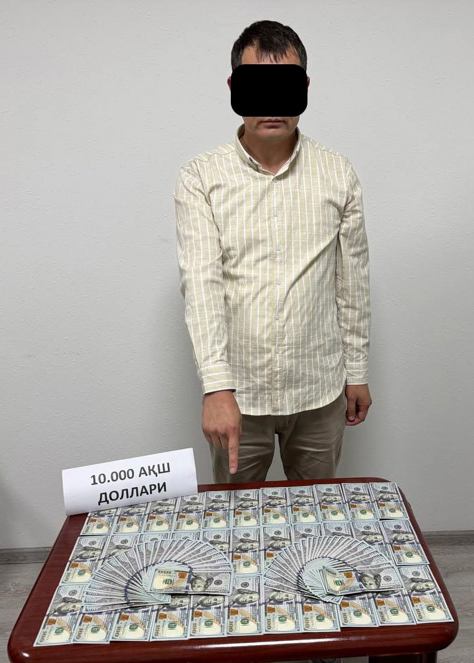 В Ташкенте задержали инспектора профилактики на взятке $10 тысяч